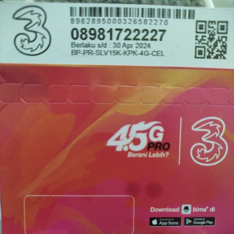 nocan/nomor cantik tri three kwartet