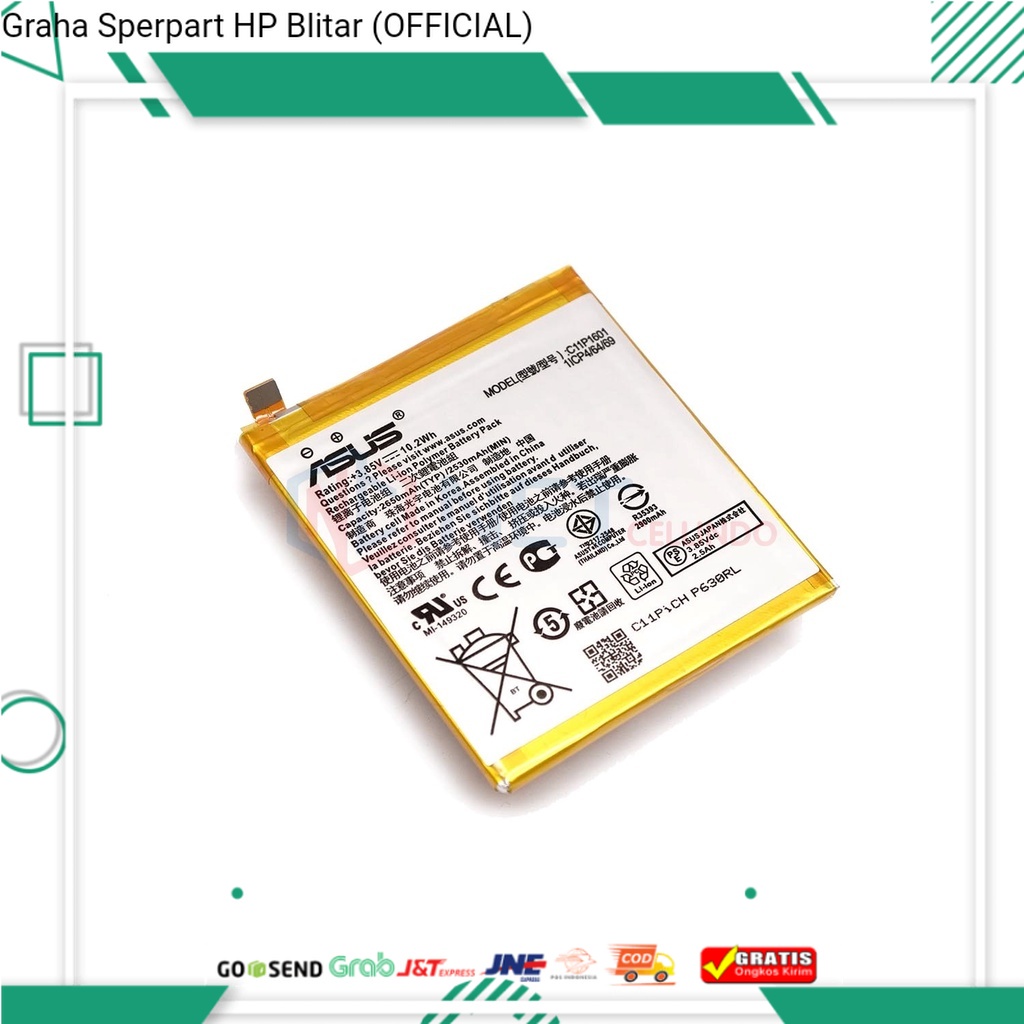 BATERAI ASUS ZENFONE 3 ZE520KL / BATRE ASUS 3 ZE520KL / ZB501KL ORI 99