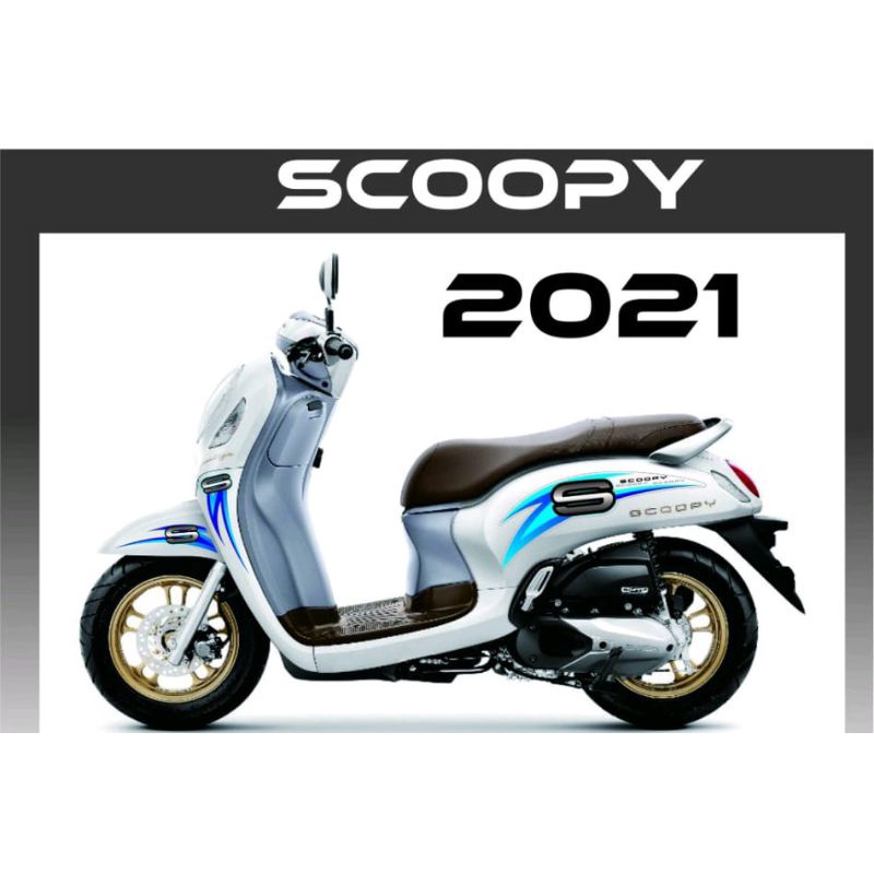 list body striping Honda scopy 2021 sticker variasi scopy new