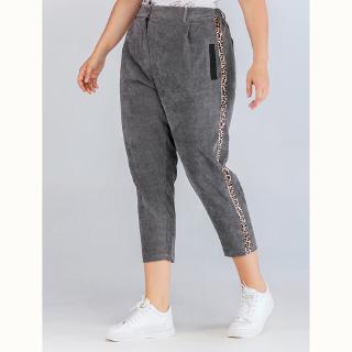  Celana  Panjang  Motif Print Leopard Ada  Ukuran Besar L 4Xl 