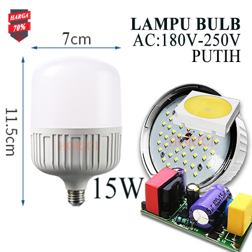 MURAH GROSIR LAMPU LED BOLA 85V-265V ADAPTOR 5W 10W 15W 20W 40W E27 Lampu LED Bohlam