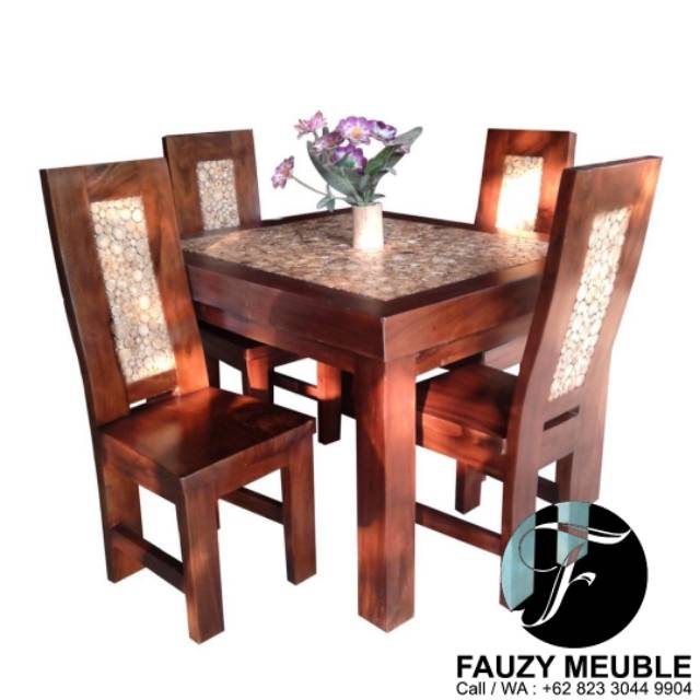Meja Makan Koin Jati Jepara,Meja Makan Minimalis Jepara