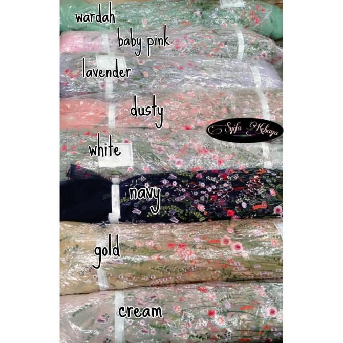 KAIN TILE VALENTINO. LACE BROKAT. BRUKAT PRANCIS. BAHAN GAUN DRESS