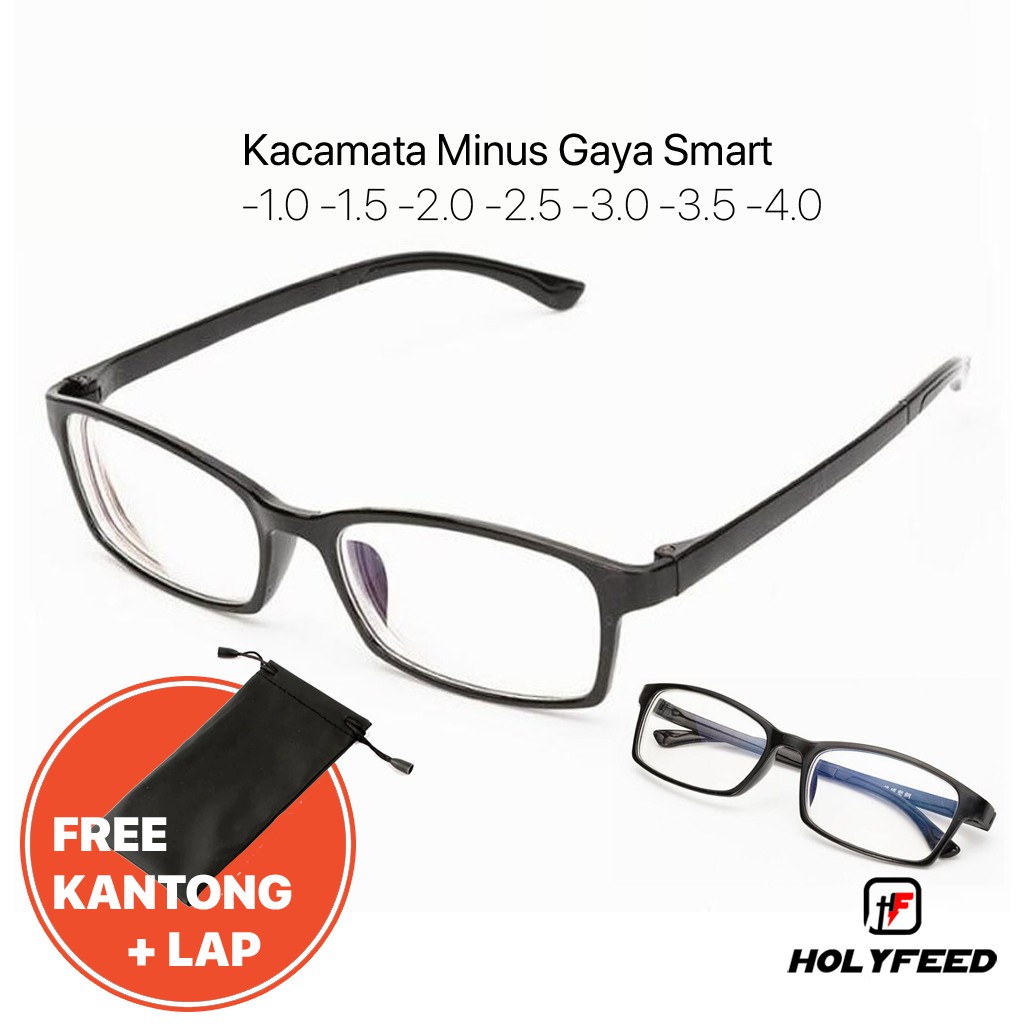 Kacamata Minus dr. Myopia Comfortable Anti-Blue Light TR90x Glasses Full Mirror Block Radiasi