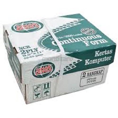 

Continuous Form Besar 2ply Putih Sinar Dunia 14 3/8 X 11" Full-Page
