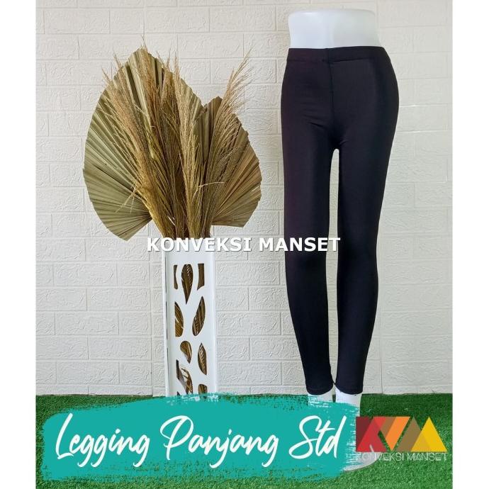 Celana Leging panjang wanita Warna hitam Kulit putih dst