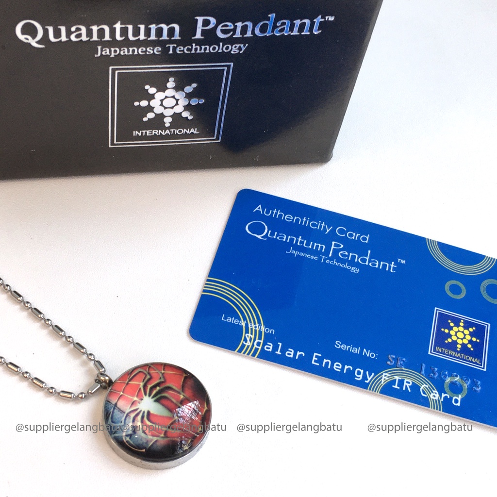 KALUNG KESEHATAN quantum Pendant SPIDERMAN GERMANIUM bersertifikat