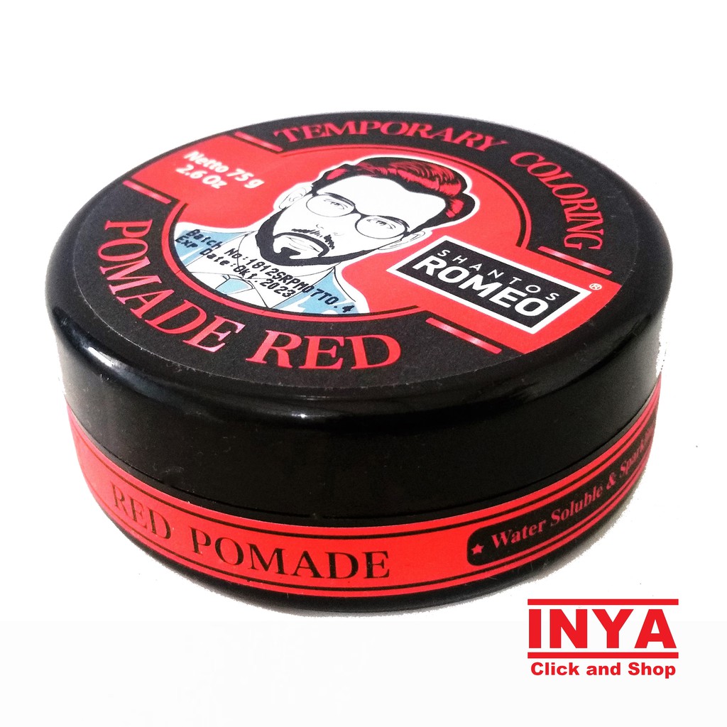 Pomade ROMEO SHANTOS RED TEMPORARY COLORING 75gr