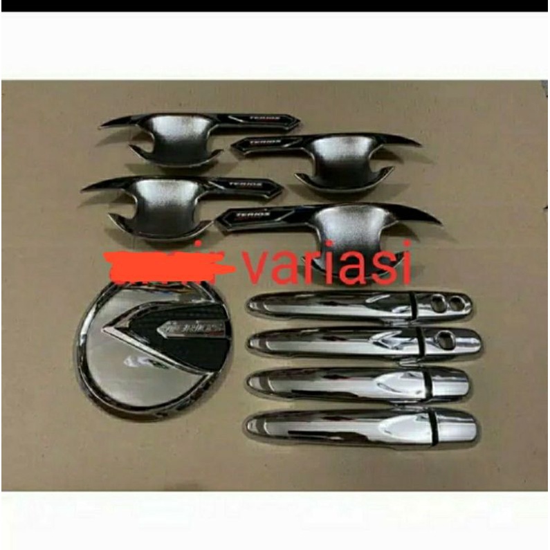 All New Terios 2018-2021 Paket Cover Handle Auter + Tank cover Chrome