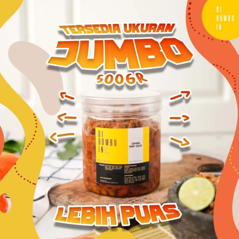 Sambal Baby Cumi JUMBO 500gr