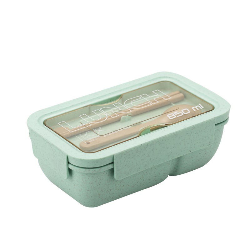 Lunchbox Sekat 2  WHEAT STRAW / Kotak Bekal Makan Lunch box Bahan Serat Gandum 850ML/1100ML