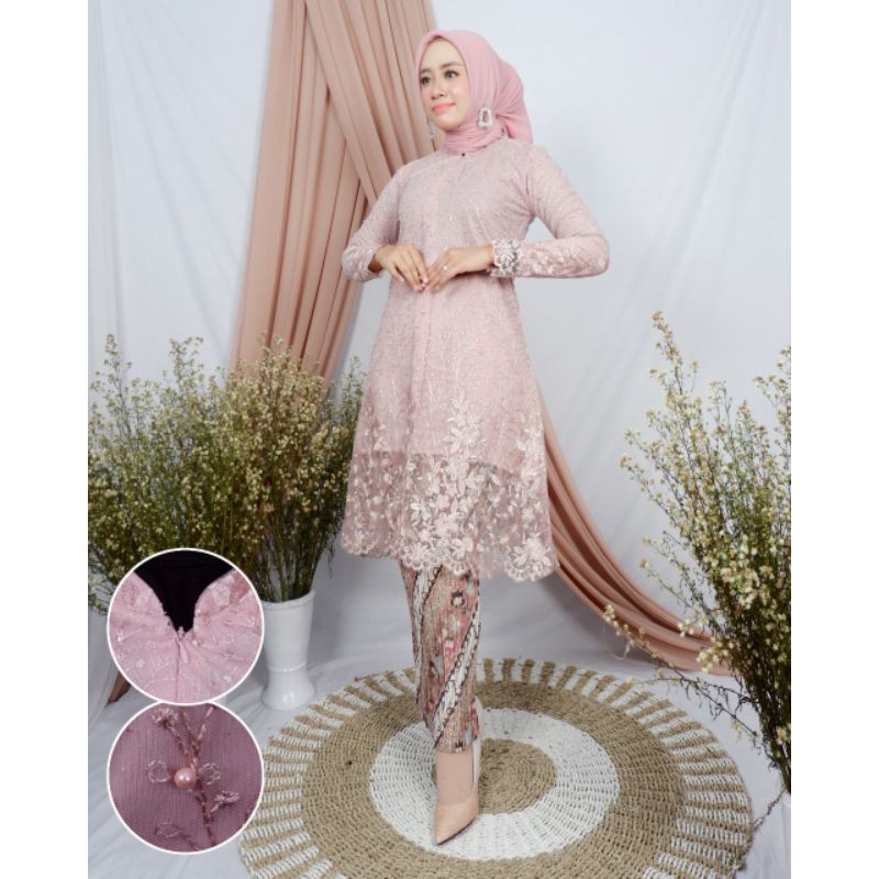 SETELAN KEBAYA TUNIK KURUNG BUSUI / KEBAYA TUNIK DIAJENG / KEBAYA PESTA