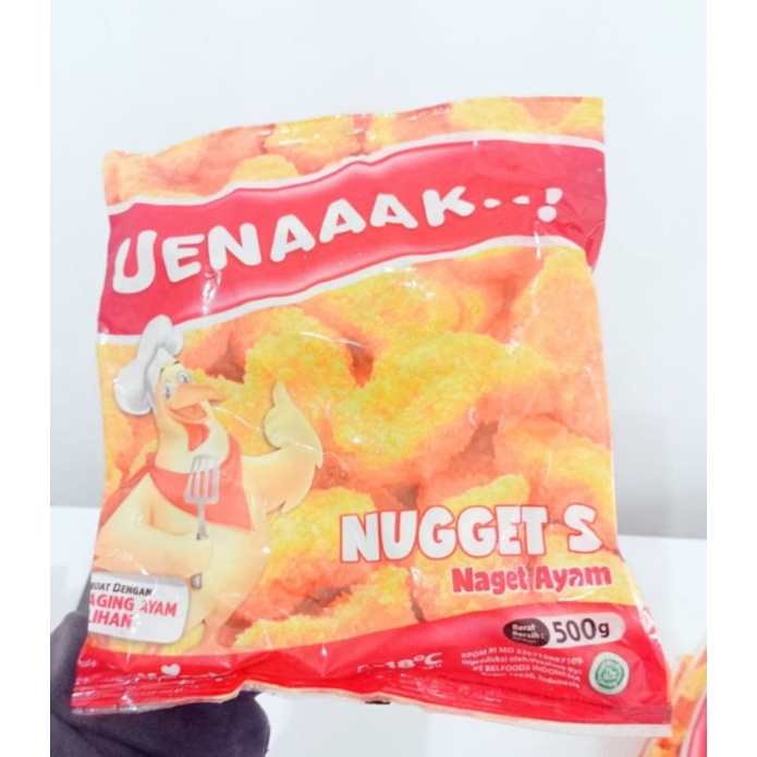 

Uenaak naget ayam 500gr bentuk S / nuget ayam