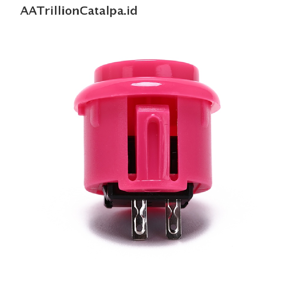 Aatrillioncatalpa 10pcs Tombol Tekan 24Mm Pengganti 7 Warna Untuk Game arcade