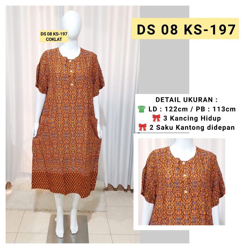 AS Daster Batik Kudamas DS 08 LD 122-124cm Busui KB-185