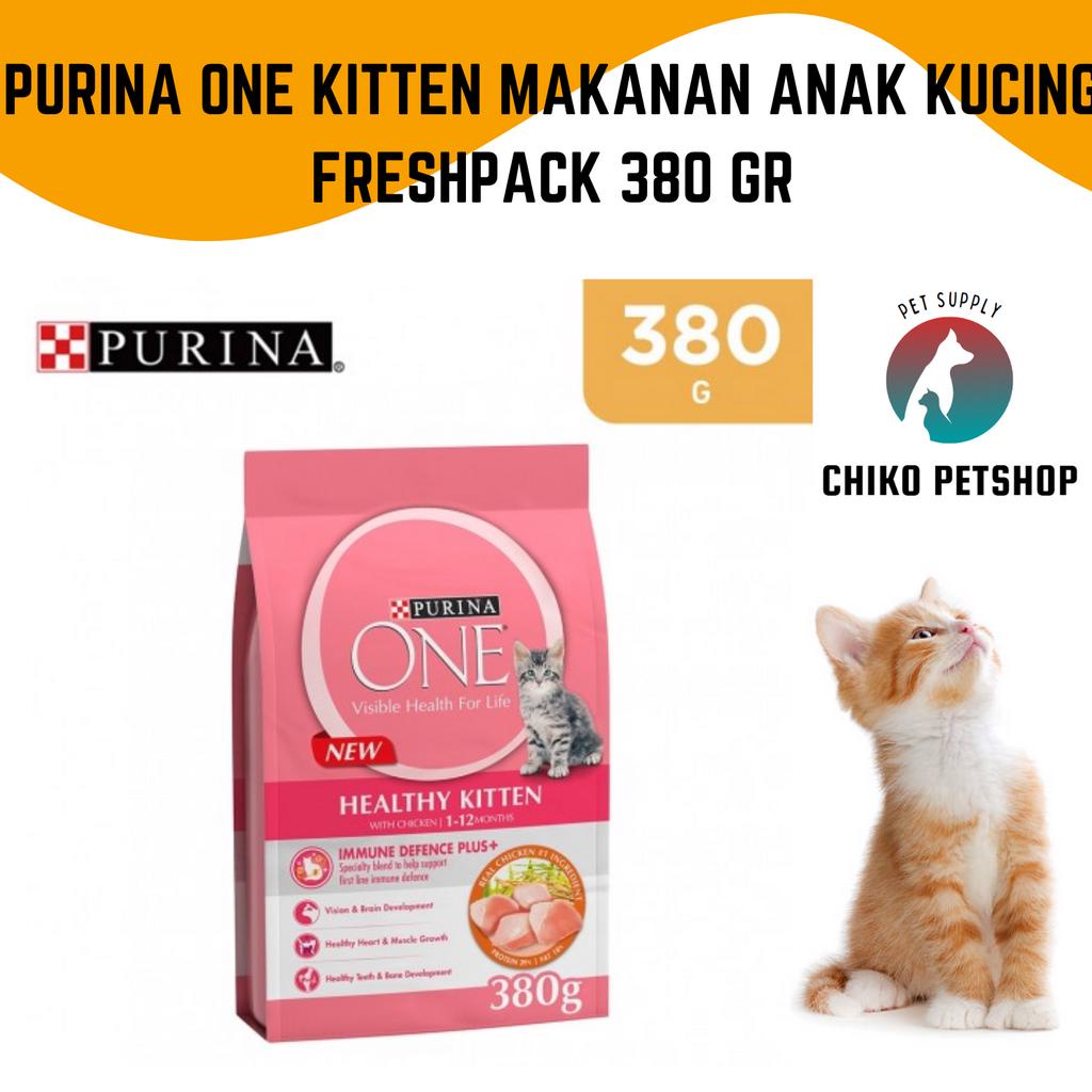 Purina one Kitten Makanan Kucing Kitten Freshpack 380 gr