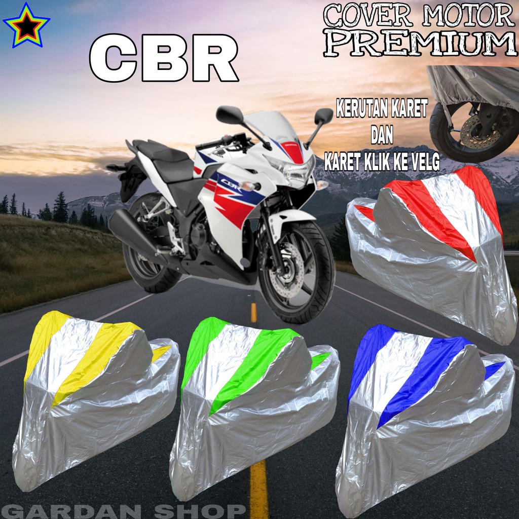 Sarung Motor CBR Silver KOMBINASI Body Cover Cbr PREMIUM