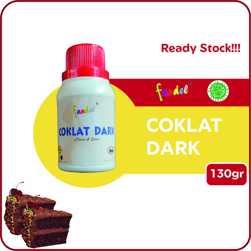

Perisa Coklat Dark Perasa Makanan Esens Aroma Pasta Fandel flavor&color 130gr