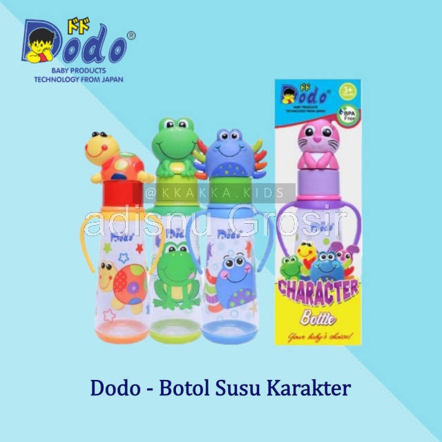 Dodo Character Bottle Botol Susu Anak 250 ml / 8 oz 3m+ DBP027