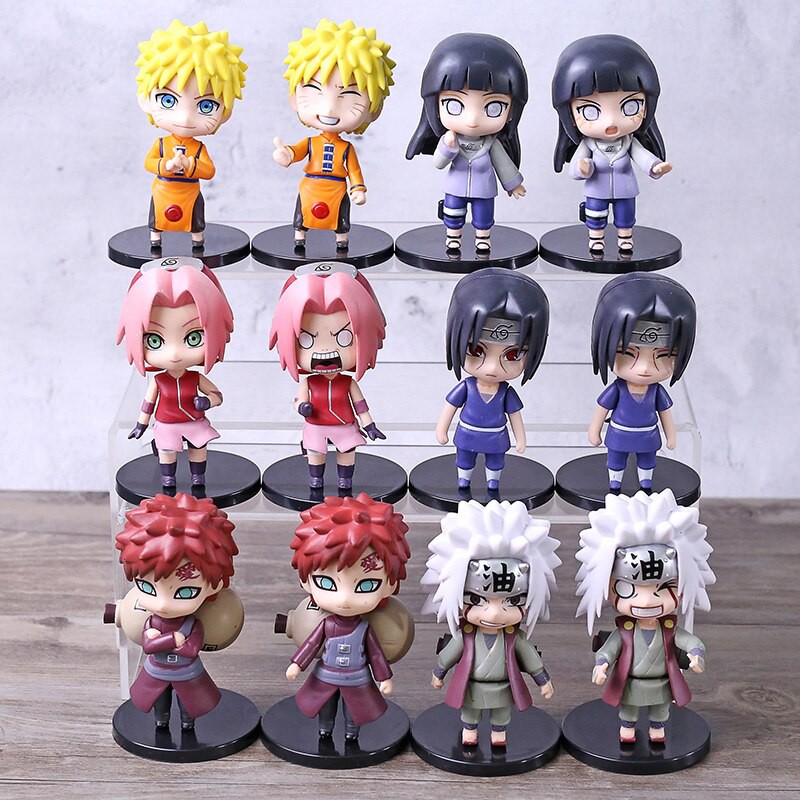 Figure Naruto Set 6 pcs Naruto Kakashi Hinata Jiraiya Sasuke Boruto