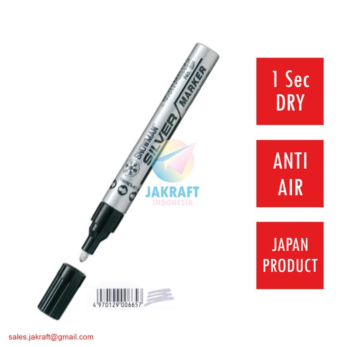 

NEW PRODUK SPIDOL PERMANENT PAINT MARKER (SILVER) SEGALA PERMUKAAN SNOWMAN