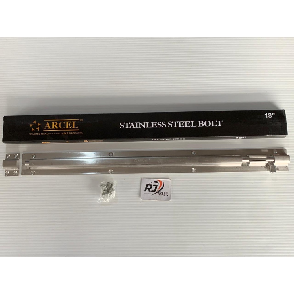 Grendel Pintu Panjang Stainless SUS304 ARCEL Tipe 208 18 Inch