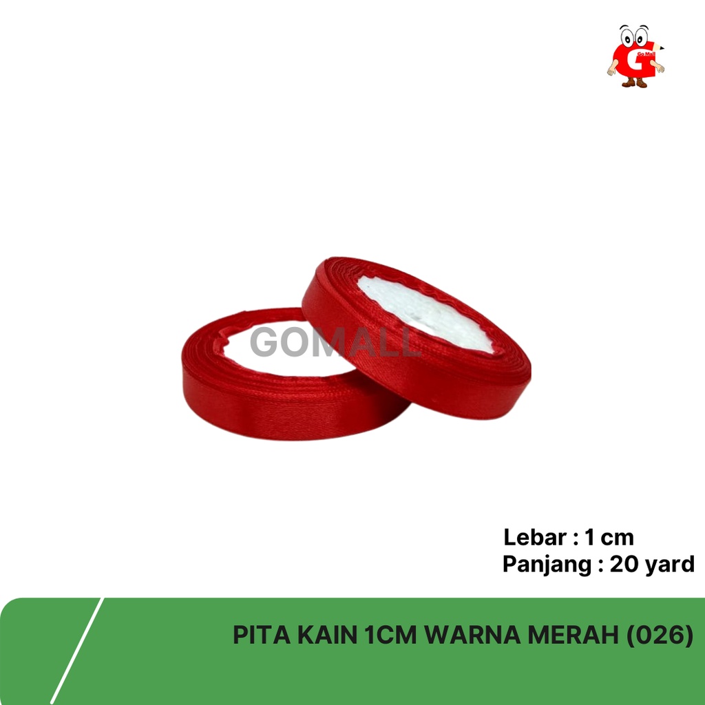 

Pita Kain / Pita Merah / Pita Merah 1 cm