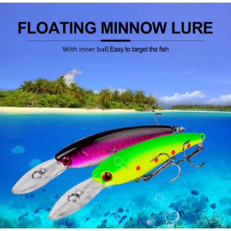 ( MS25 ) Umpan minnow floting 9 cm 7.2 gram