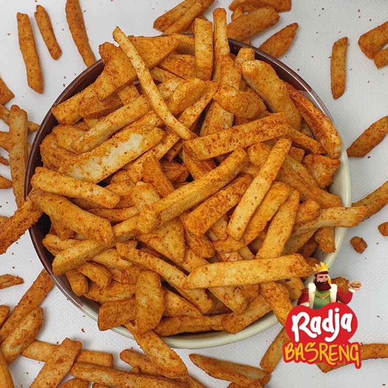 

Radja Basreng Stik Baso Goreng 125 Gram Pedas Original Asin Dengan Daun Jeruk