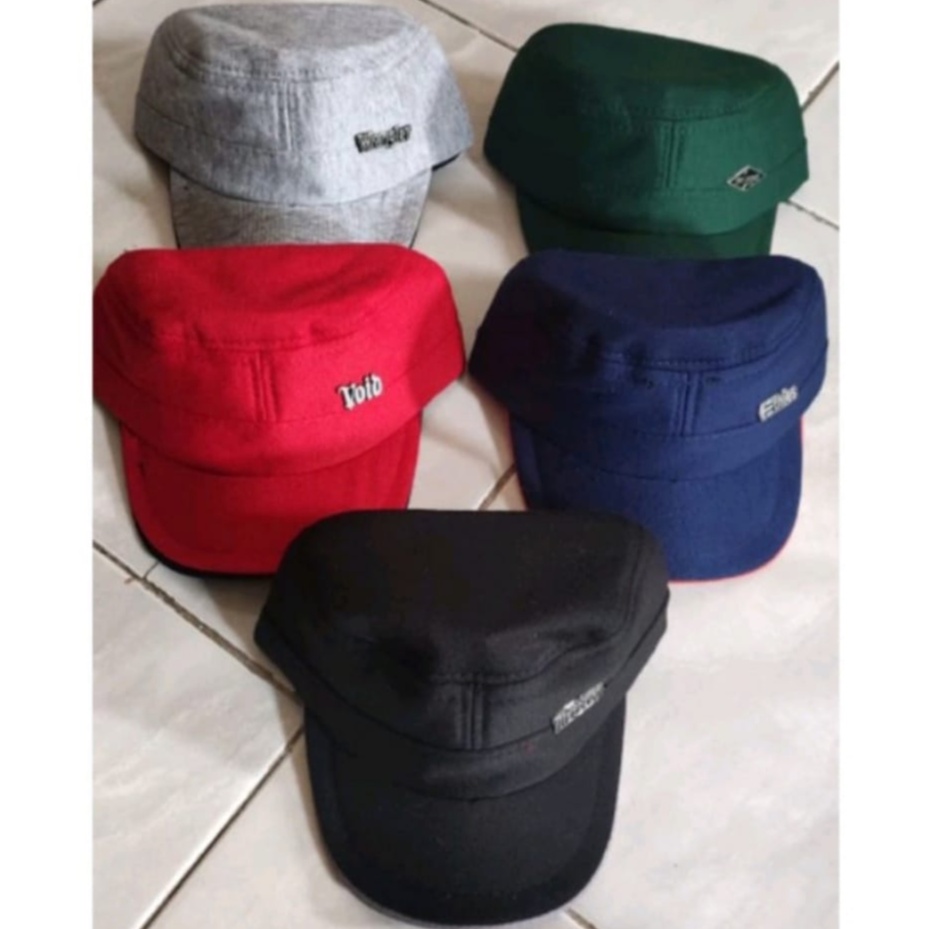 Topi Anak Laki Laki Komando Polos Usia 1 2 3 4 Tahun Logo Random Model Keren Bahan Lembut - Topi Anak Baseball