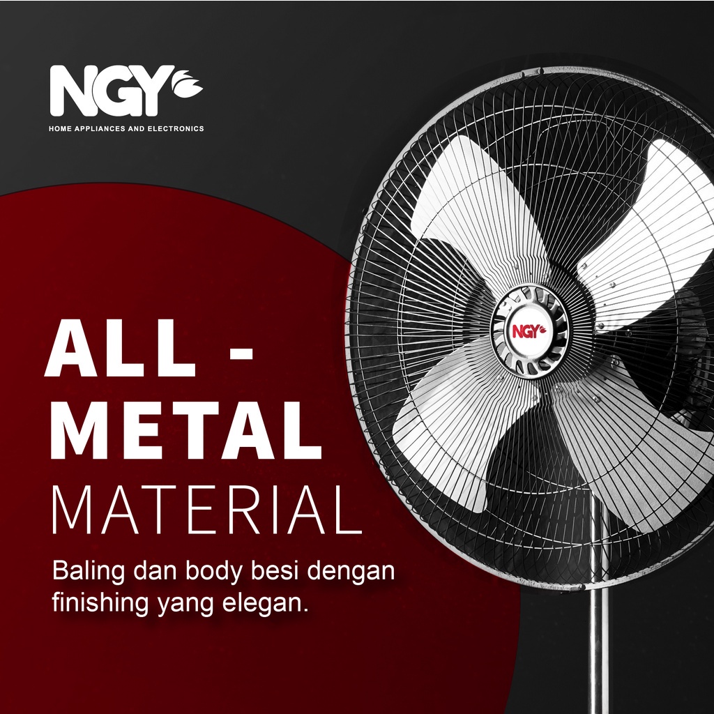 Nagoya Stand Fan Tornado 3in1 / Kipas Angin Berdiri Dinding duduk 18 inch | NG-1803SF NAGOYA