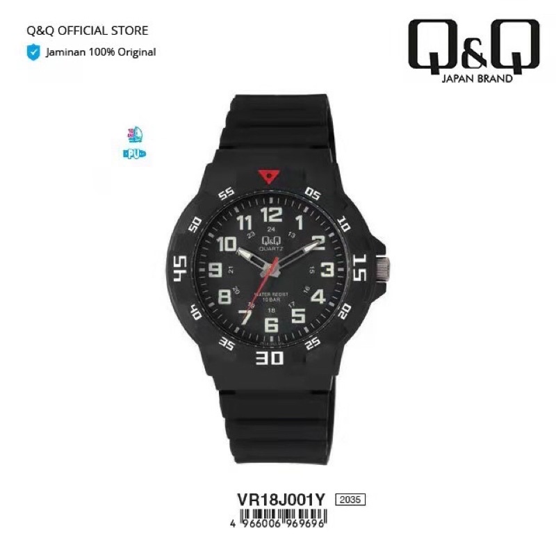 Q&amp;Q QQ QnQ ORIGINAL JAM TANGAN PRIA SPORT VR18 SERIES