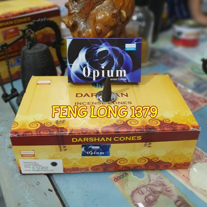 Dijual Dupa Kerucut Aromaterapi Darshan Opium Incense Cones |Hio Dupa Darshan Berkualitas