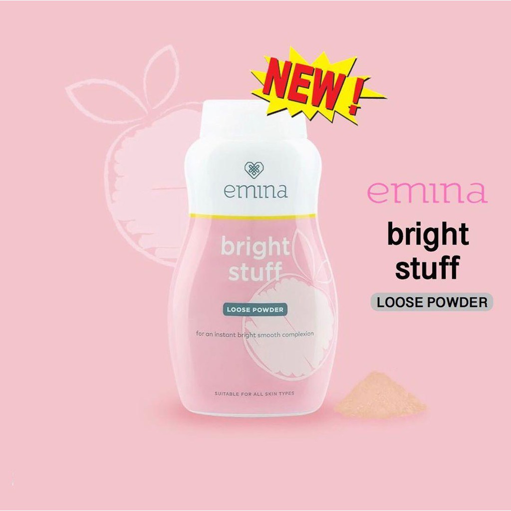 EMINA BRIGHT STUFF LOOSE POWDER 55 GR RUMAH CANTIK