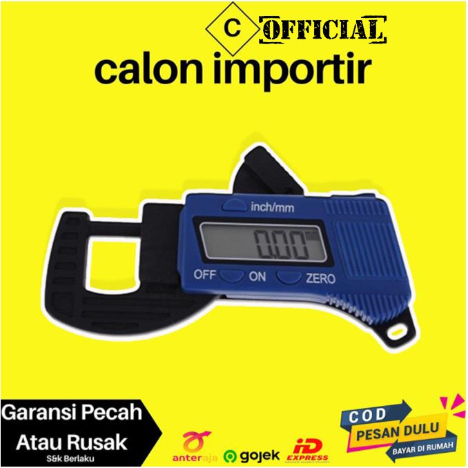 

Alat Ukur Ketebalan Benda Digital Penggaris Micrometer Taksir Tebal Objek Akurat 0.005mm MURAH Ori