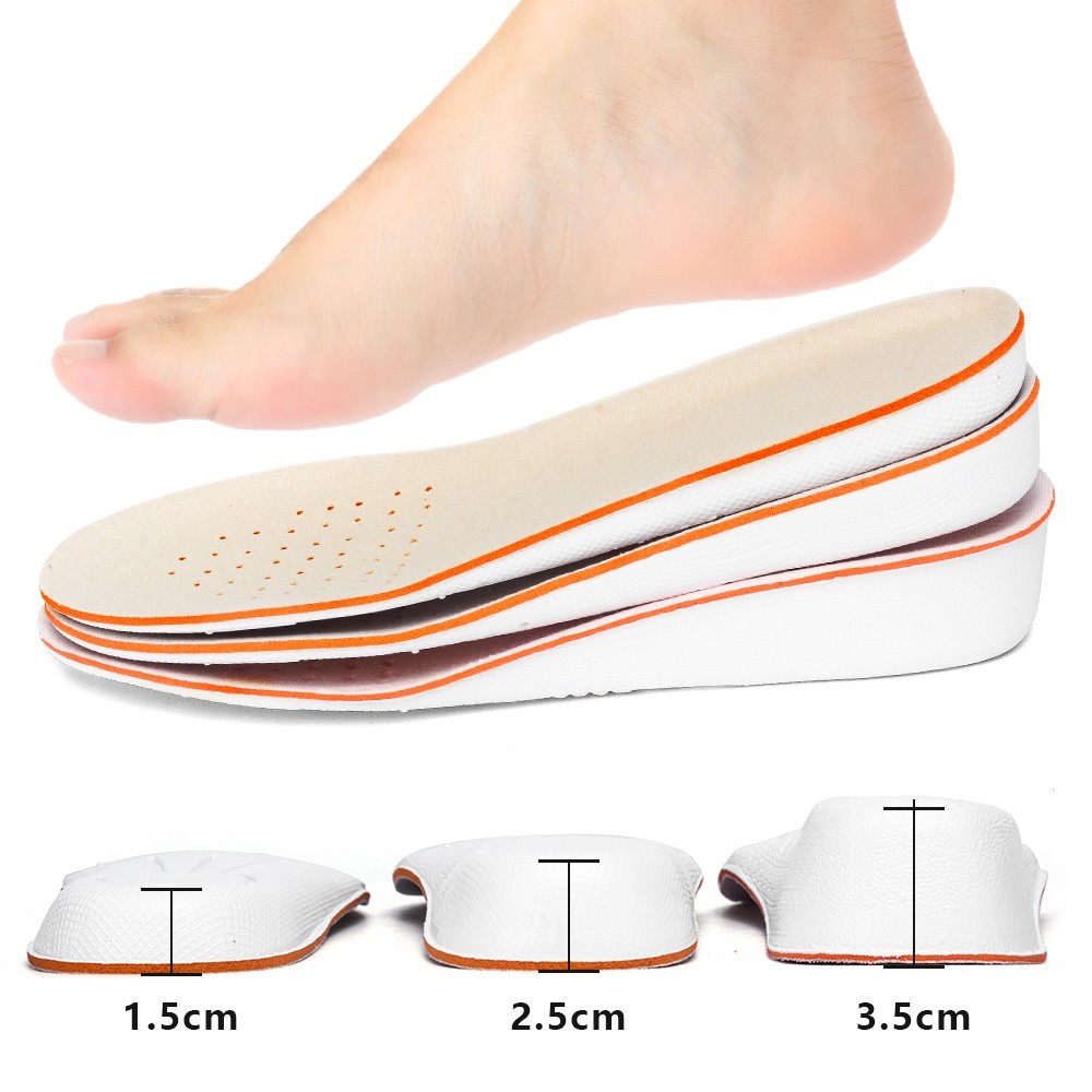 Bantalan Insole Penambah Tinggi 1.5cm / 2.5cm / 3.5cm untuk Pria / Wanita