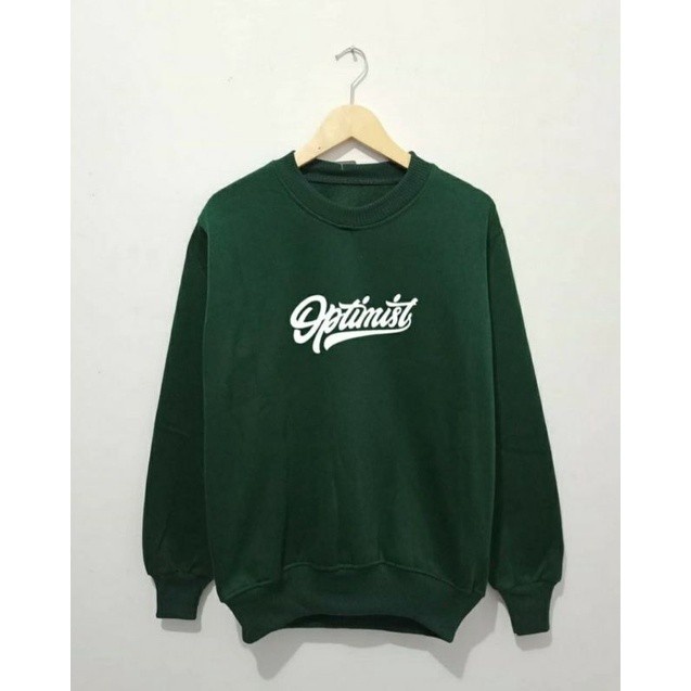Crewneck Sweater Oblong Optimis Botol Terbaru Original Unisex Pria dan Wanita