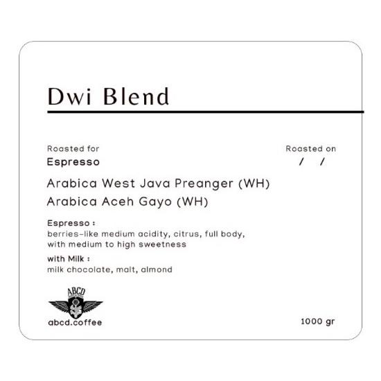 

DWI BLEND - House Blend Espresso 1 KG Arabica