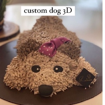 

Custom Dog 3D Cake cake fondant cake kucing cake custom korean cake kue kekinian kue ultah