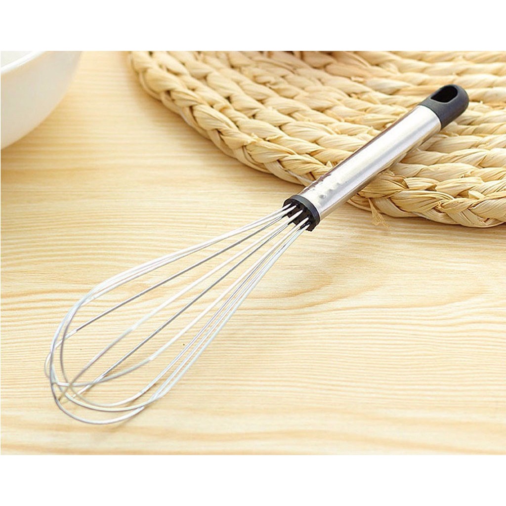 1pcs Handle Whisk Stainless steel Kitchen Mixer Balloon Wire Egg Beater Tool