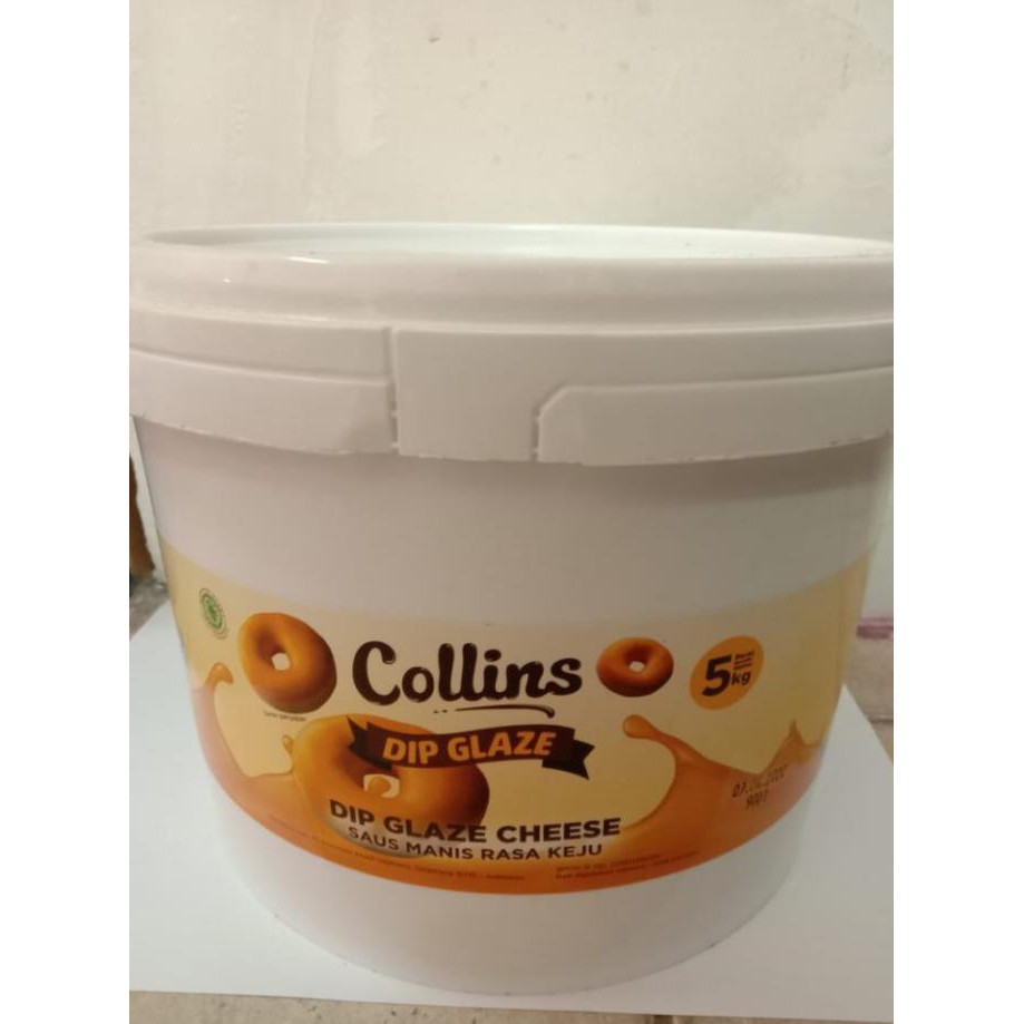 

(COD) COLLINS DIP GLAZE CHESSE 5 KG COLLINS KEJU DONAT TOPPING HALAL BPOM