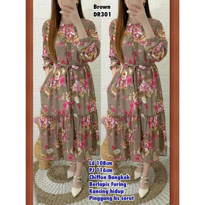 TUNIK CERUTI MOTIF BUNGA TERPOPULER