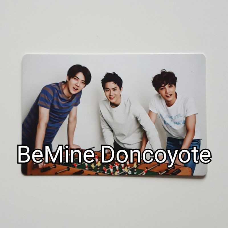 EXO OFFICIAL SG2016 UNIT PHOTOCARD