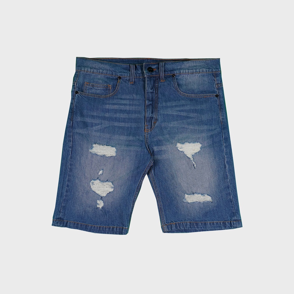 HIGHEST Celana Pendek Jeans Ripped Pria Bigsize Jumbo Original Hd7