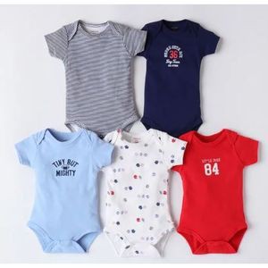 Tedmimak Bodysuit Shortsleeve Baby / Jumper Lengan Pendek / Baju Bayi / Pakaian Bayi Isi 5pcs