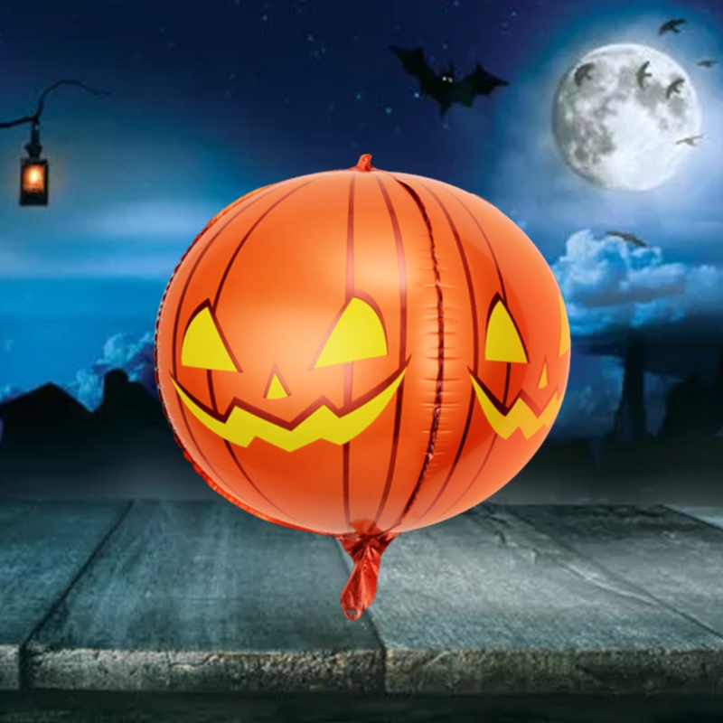 Zzz Balon 4D Bentuk Labu Halloween Untuk Dekorasi Pesta Anak