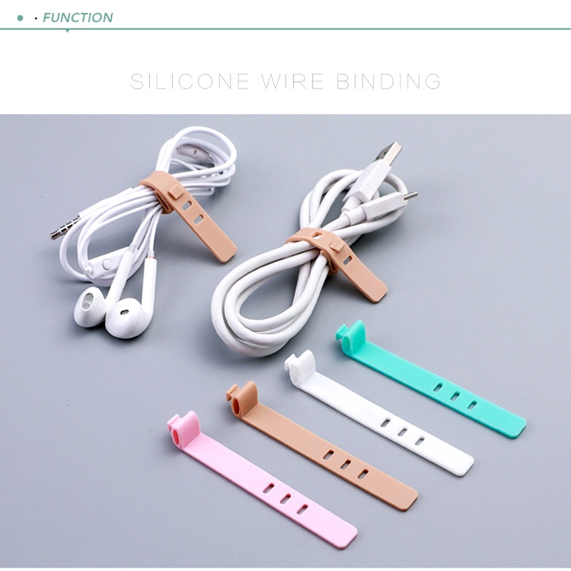 1pc Pelindung Kabel Data / charger / Earphone / Keyboard / Mouse Bahan Silikon