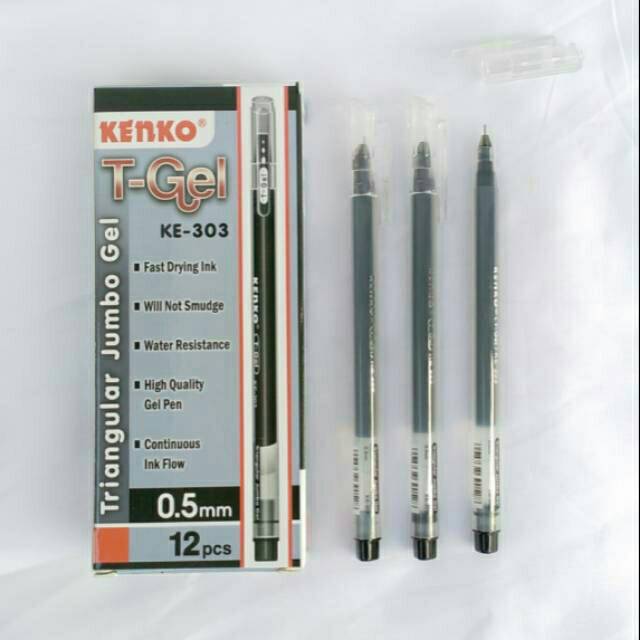 

Pulpen Kenko T-Gel KE-303 Triangular Jumbo Gel Harga per pak