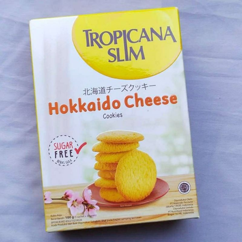 

HOKKAIDO CHEESE Tropicana Slim 5 sachet - Diet Cookies - Low Calorie 100 kkal - Sugar Free