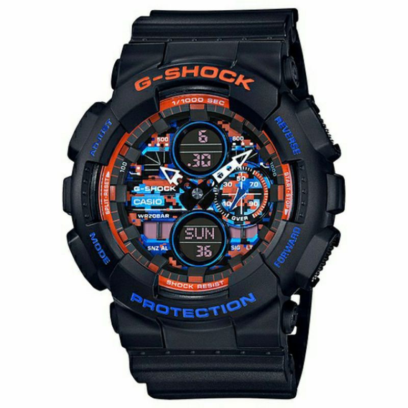 CASIO G-SHOCK GA-140CT-1ADR / GSHOCK GA140CT-1A CITY CAMOUFLAGE ORIGINAL & GARANSI